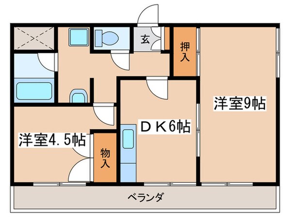 八千代ハイツの物件間取画像